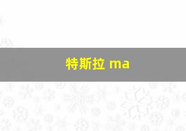 特斯拉 ma